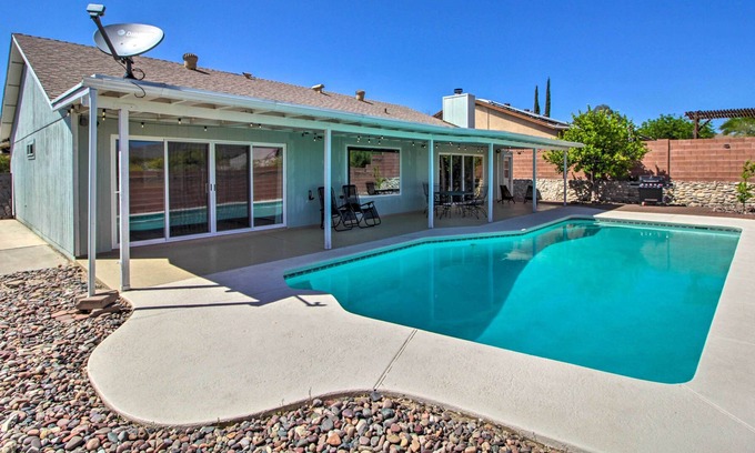 South Harrison House | Updated Tucson Home w/ Pool, Grill, Mtn Views