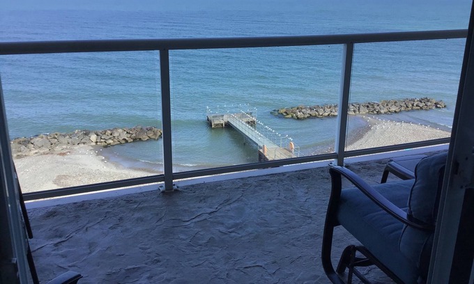 Geneva Condo | Upgraded Lakefront Condo #205-New Owners-Private beach/indoor pool