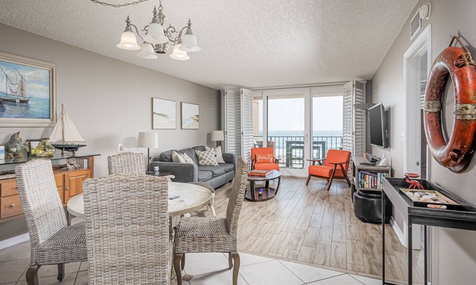 Pensacola Beach Condo | Upscale condo just steps to the white sand and emerald-green water!