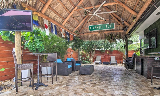 Santa Barbara Estates House | Upscale Home w/Hot Tub: Walk to Pompano Beach!