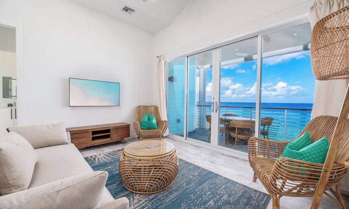 West Bay Apartment | Upstairs Oceanfront Cabana with stunning views