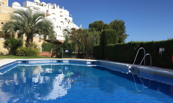 Nerja Apartment | Urb. Jardines de Burriana, 1 bed Ground floor, step free - PRIVATE PARKING