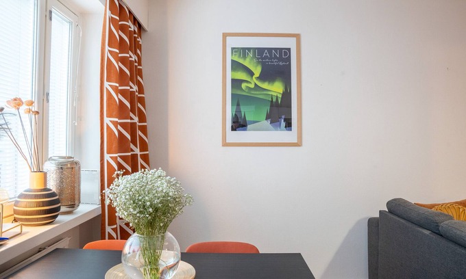 Rovaniemi Apartment | Urban Arctic Elegance: 2-Room Stylish Getaway