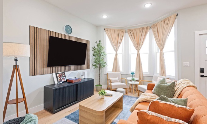 Jersey City House | Urban Escape: Modern 4BR Home, Game Room, Yard, PATH & NYC Bus Nearby.