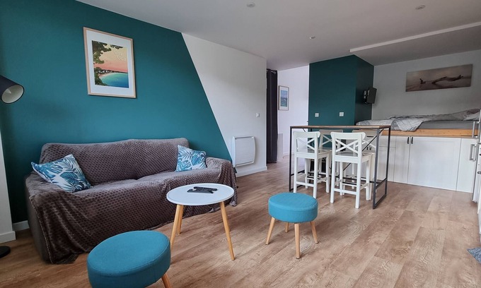 Fouesnant Apartment | Vacances Ô Loch - Studio 200m from Cap Coz beach/Fouesnant