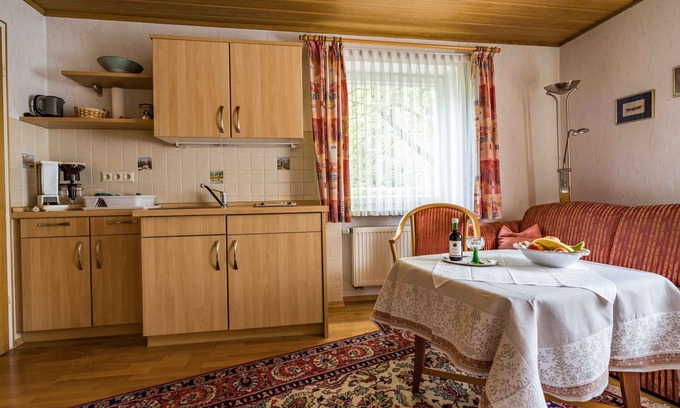 Bad Reichenhall Apartment | Vacation apartment 26 sqm for 1 person with mountain view on the mezzanine floor