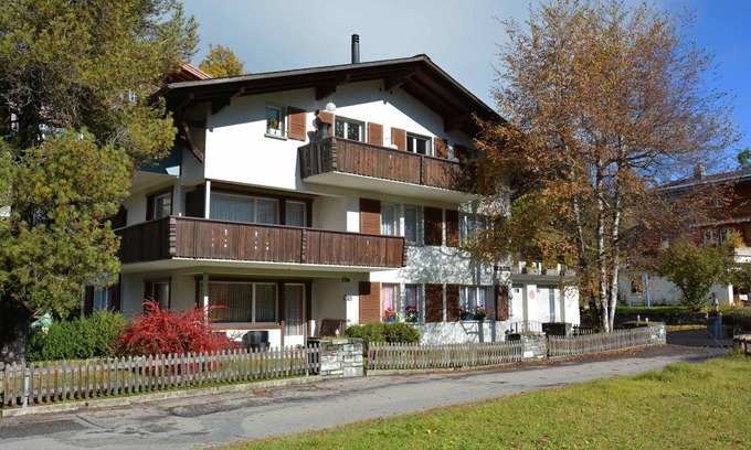Adelboden Apartment | Vacation apartment with sunny garden seating area, close to the village center.