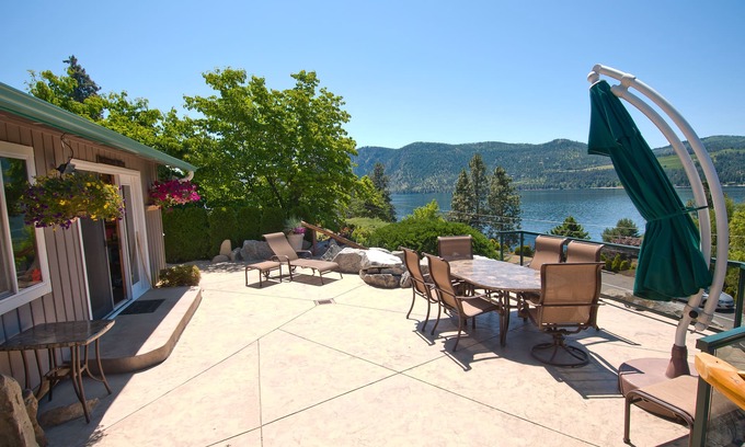 Willow Point House | Vacation Family Home. 180 view of Beautiful Lake Chelan. Private backyard.