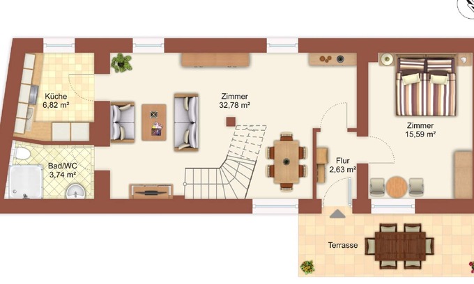 Ploen Apartment | Very central apartment/150m to the large Plöner See/Fewo 3