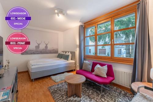 Lenzerheide Apartment | Very Central Lenzerheide Studio with Garage & Smart TV For Relax & Adventure