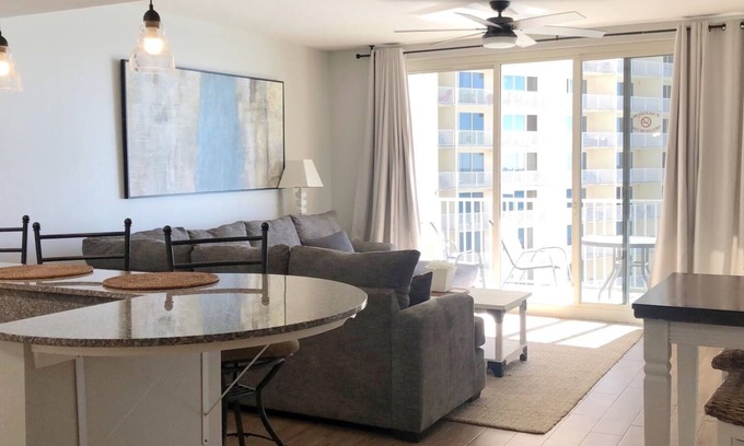 Panama City Beach Condo | Very Elegant 2 BR, incl Private Bunk, 2 full BA & Assigned Parking on 3rd floor