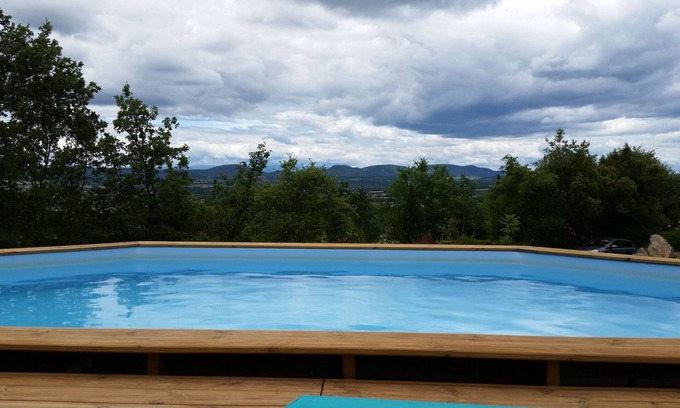 Saint-Privat-de-Champclos House | Very nice Mazet with pool and panoramic views of the Cevennes