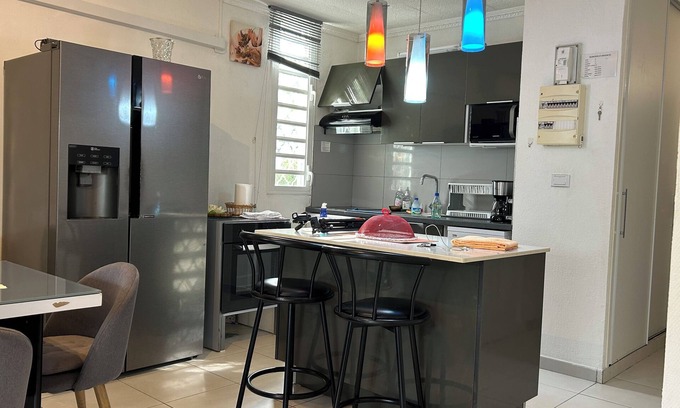Pointe du Bout Apartment | Very nice T5 fully air-conditioned, soundproofed (3 bedrooms and 3 bathrooms)