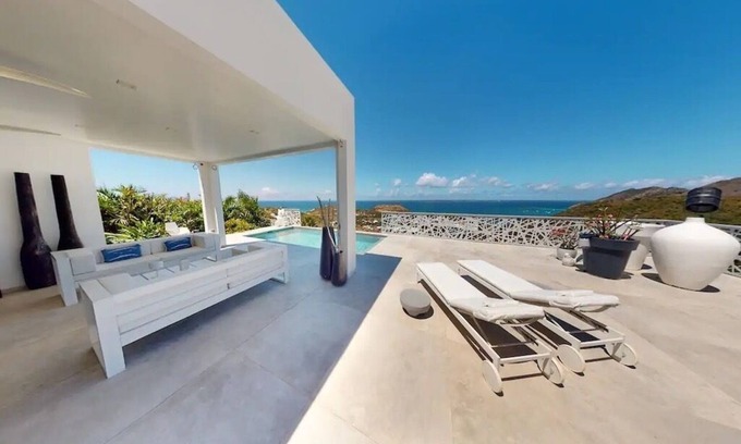 Grand Case Villa | Villa MAREWA- design villa with outstanding view- car included for 7 nights stay
