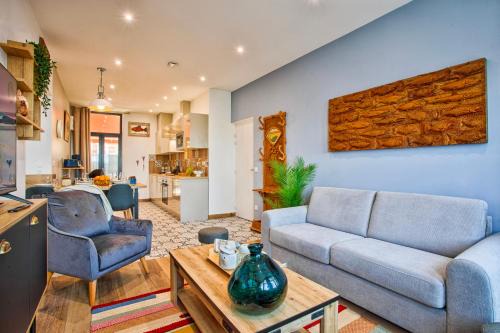 Houlgate Apartment | VILLA 139 LA VAGUE - FRONT DE MER - appartement contemporain et terrasse sur cour - 2 à 6 personnes - Rez-de-chaussée