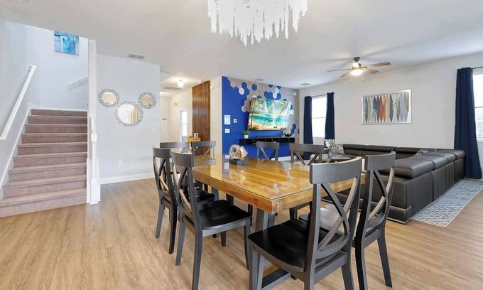 Davenport House | Villa 1450 - Near Theme Parks, Free Heated Pool/Spa, BBQ, Game/Theater Rm, & PS5