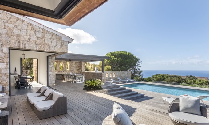 Coti-Chiavari Villa | Villa 400m² sea view / heated swimming pool