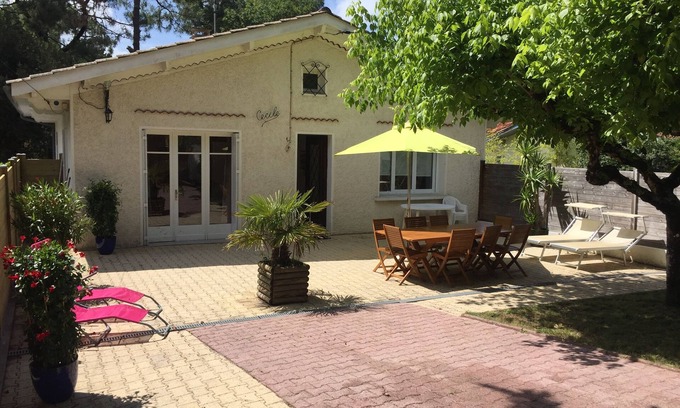 Pyla-sur-Mer Villa | Villa * 6/8 people + garden with trees - 200 m beach - Pyla sur Mer