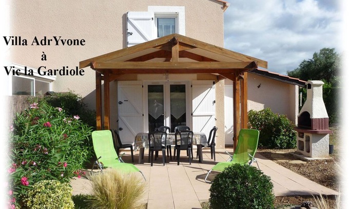 Vic-la-Gardiole Villa | Villa AdrYvone 2 * T3, air-conditioned, 3 km from the sea, between Sète and Montpellier