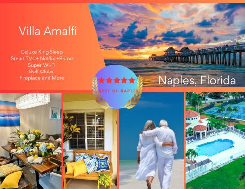 North Naples Apartment | Villa Amalfi -Golf Clubs -Deluxe Sleep-Smart TVs-2 Pools-Pets-Beach-WiFi