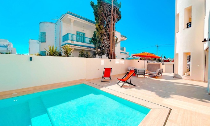 La Marsa Villa | Villa Ambre : détente, piscine privée & hammam