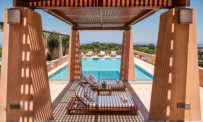 Platanias Villa | Villa AnnaNiko - Luxury - Amazing views - Spacious Heated Pools - Hot tube