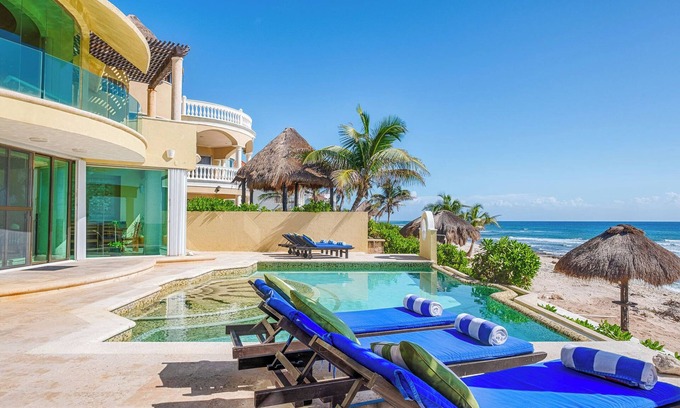 Soliman Bay Villa | Villa Arghy: Private Beachfront House in Tulum, Mexico with Infinity Pool