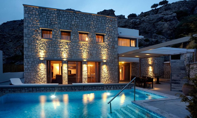 Prassonissi Villa | Villa Armonia, Exclusive 4 bedroom villa with private heated pool