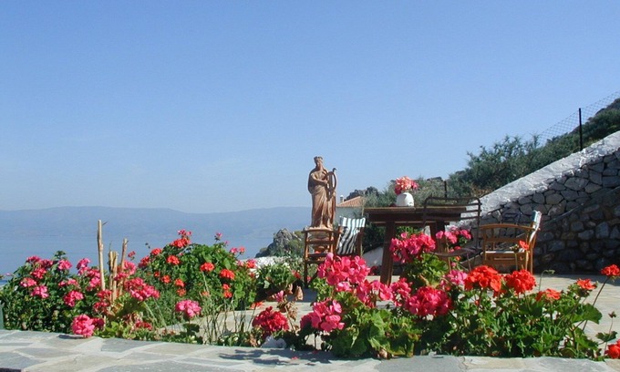 Hydra Villa | Villa Athina Recommended For Families. Is A Detached Stone House Near Sea Side