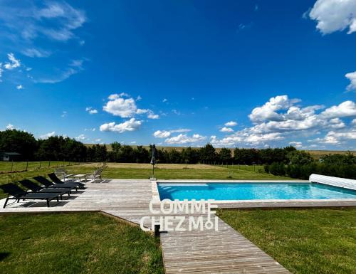 Giffaumont-Champaubert Villa | Villa avec piscine pour 10 personnes - Lac du Der Giffaumont