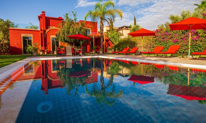 Tameslouht Villa | Villa avec vue sur l’atlas et le golf de Samanah
