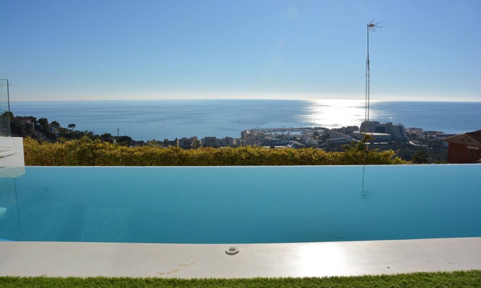 Sitges Villa | Villa Bianca Sitges – High-End Design/Spectacular Sea Views. Indoor Pool