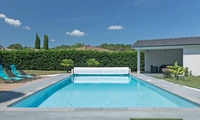 Saint-Selve House | Villa Blanca - Maison climatisée avec piscine privée
