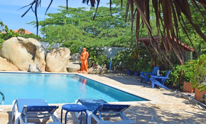 Malmok Apartment | Villa Bougainvillea Rumba Suite Fifty Steps from Aruba's Best Snorkling Beach!