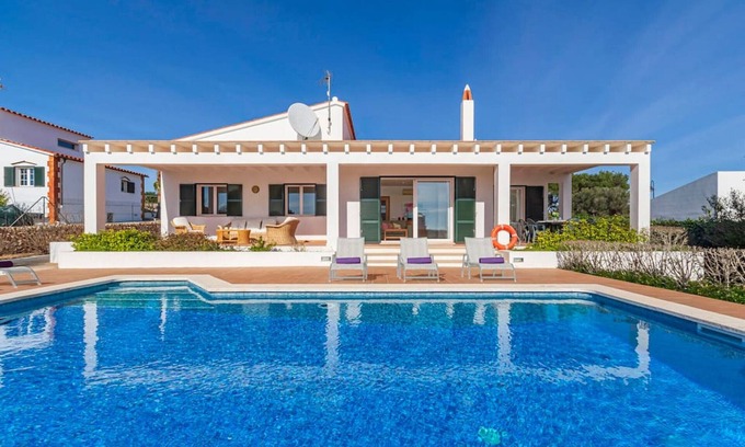 Sant Lluis Villa | Villa Casa Nova, Piscina, Wifi, AC gratis