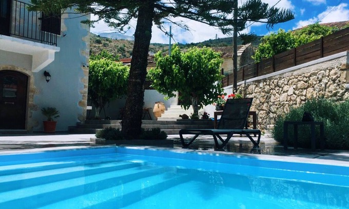 Tzitzifes Villa | Villa Christini a luxury stone villa with amazing views