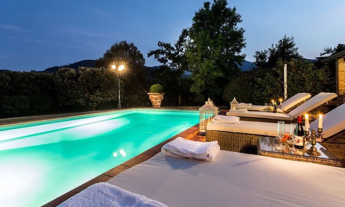 Colle di Compito Villa | VILLA CLARA Luxury 5 bedrooms Lakefront Farmhouse Villa with Private Pool on the Lucca Hills