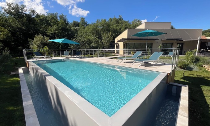 Saint Alban Auriolles Villa | Villa Contemporaine Avec Piscine . Le 210
