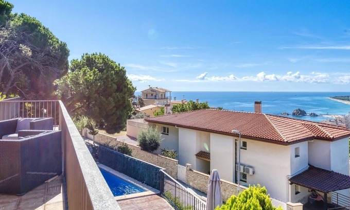 Blanes Villa | Villa "Costacabana - Mauri" with Sea View, Private Pool & Wi-Fi