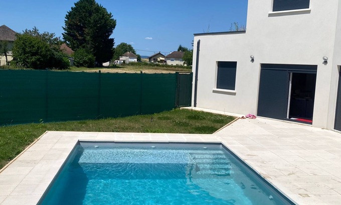 Saulon-la-Chapelle House | Villa Cosy Avec Piscine à Côté de la Route des Grands Crus