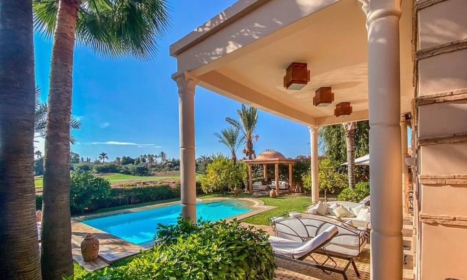 Marrakech Villa | Villa "Dar Mathi" with breathtaking view of the Golf Amelkis golf course