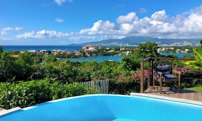 Trois-Ilets Villa | Villa de Luxe Perlane Bay vue mer Piscine Chauffée