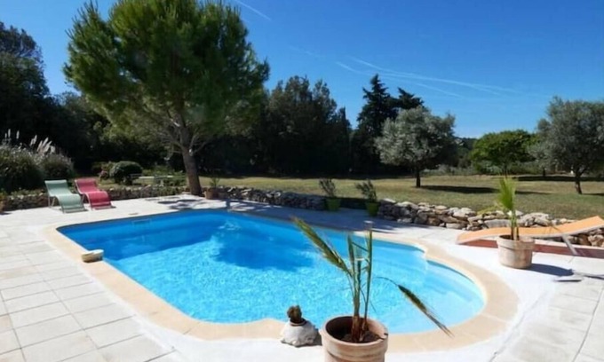 Tavernes Villa | Villa de plain pied avec terrasse, BBQ et piscine