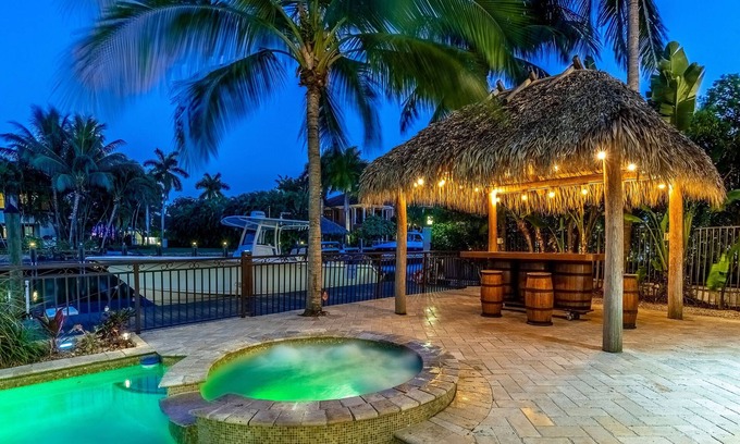 Nurmi Isles House | Villa Deja Blue Ft Lauderdale, Waterfront Luxury home walk to beach Ocean access