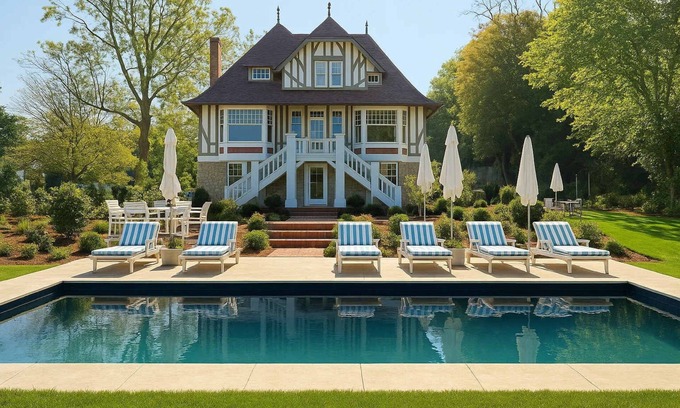Villers-sur-Mer Villa | Villa des Rêves: Luxury in Villers, Pool, Jacuzzi & Padel court