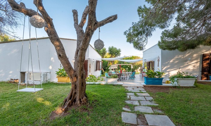 Otranto Villa | Villa 'Il Giardino Dei Gelsi' with Private Terrace, Wi-Fi and Air Conditioning