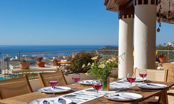 Kas Villa | Villa in Kalkan, Panoramic Mediterranean Sea View, Sleeps 9