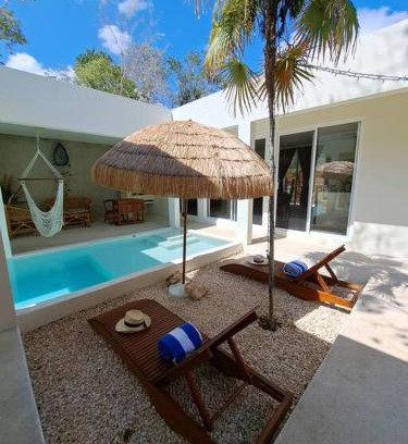 Chemuyil Villa | Villa Kuxtah, Beautiful bungalow with Private Pool