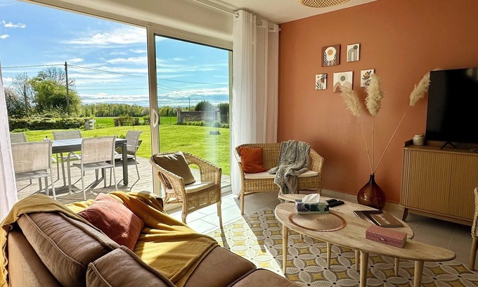 Daubeuf-Serville House | Villa l'Escale with large garden