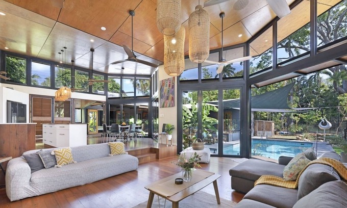 Rapid Creek Villa | Villa La Isla A Tropical Poolside Oasis